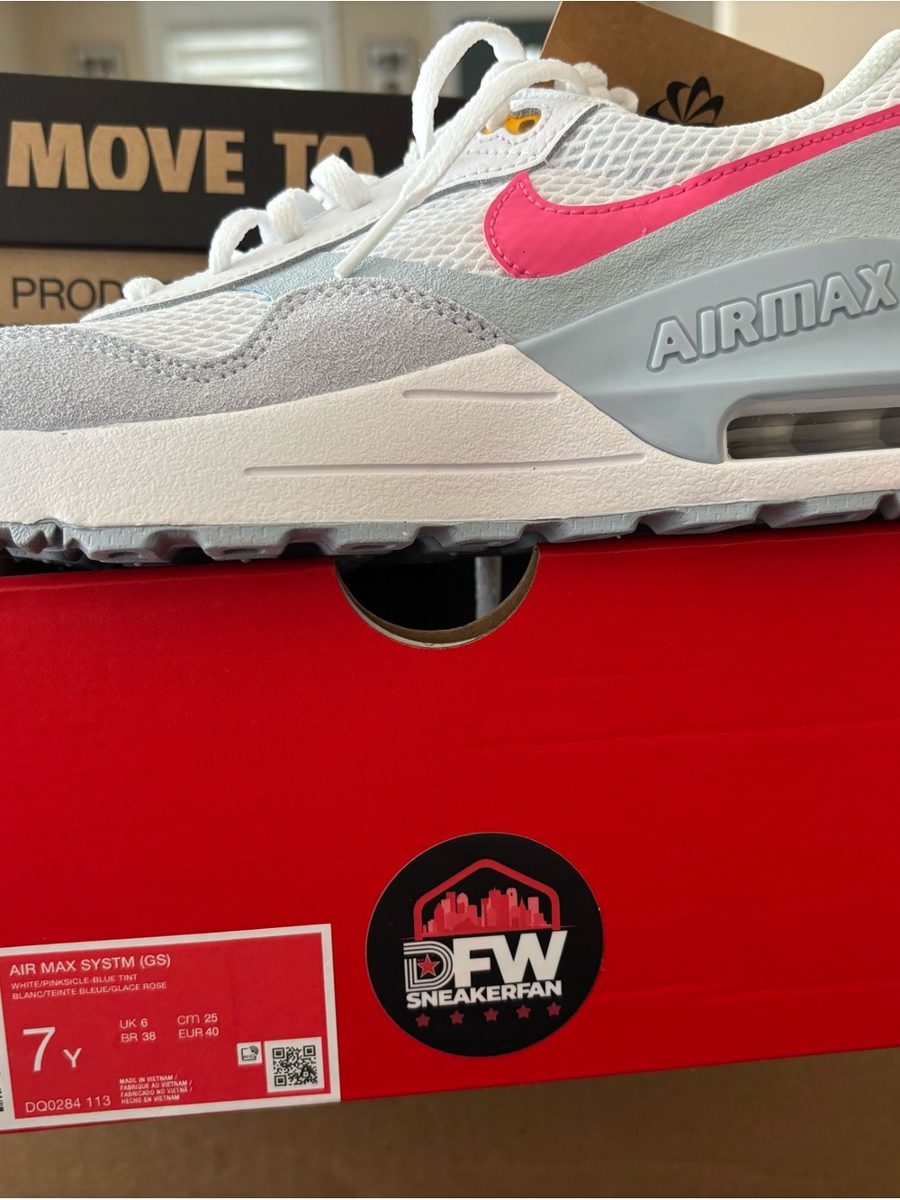 Nike Women’s Air Max Sneakers - White, Gray & Pink